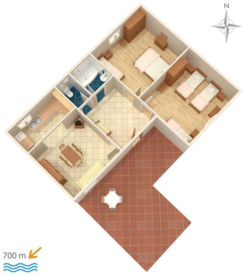 Apartment Biograd Na Moru 5899A Eksteriør billede